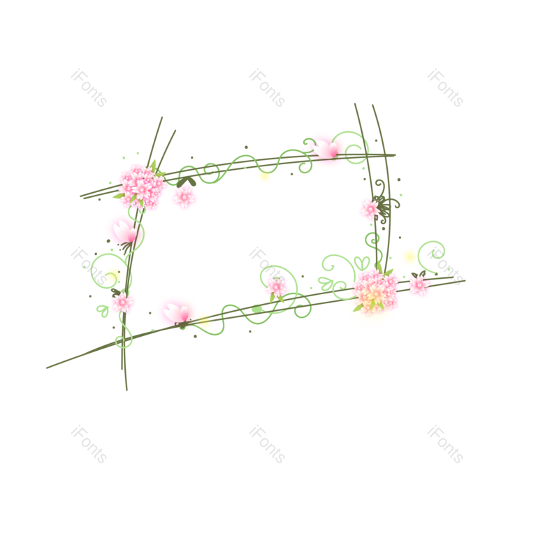 花藤图片,透明元素,春季PNG,立春免抠素材